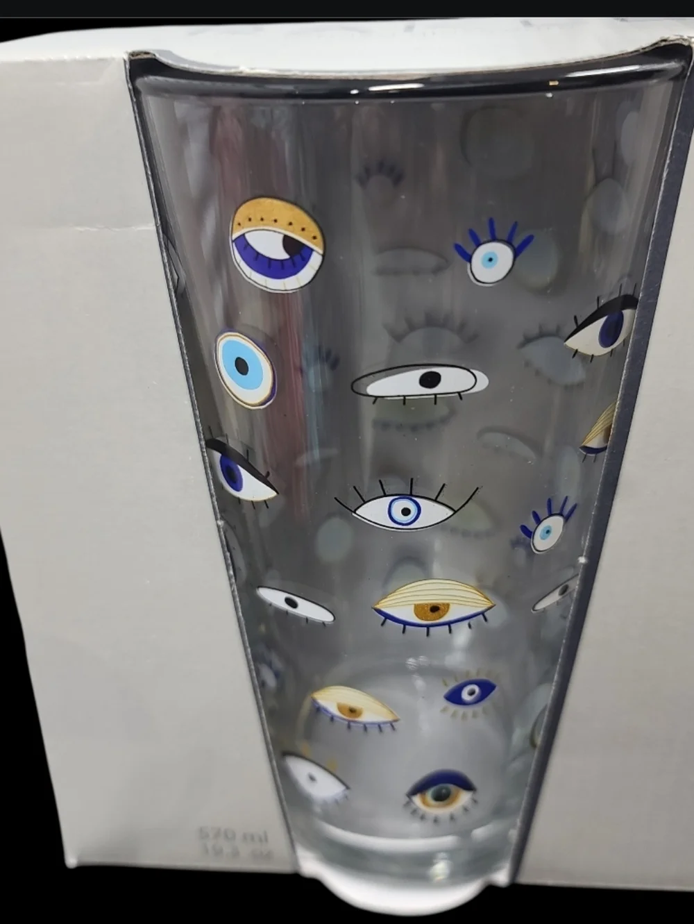 Anthropologie Rakle Hamsa Evil Eye Mati Nazar Mal De Ojo Drink Glass Set New